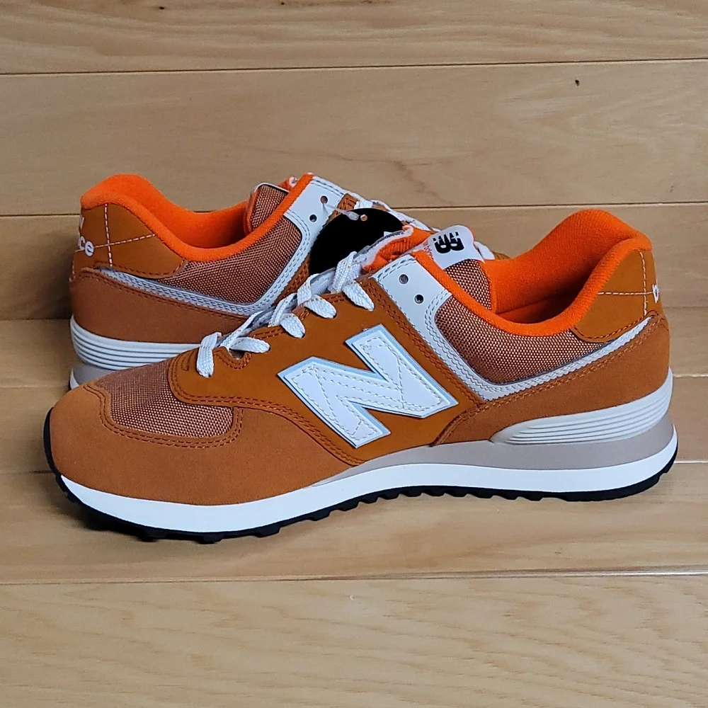 New Balance 574 Cordura Rust Morning Fog Orange Mens Shoe Sneaker ML574HS2 - Picture 8 of 13